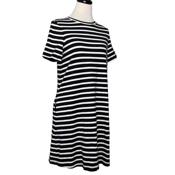 Kate Spade SZ S 100% Cotton Striped Black White Dress - Picture 9 of 12